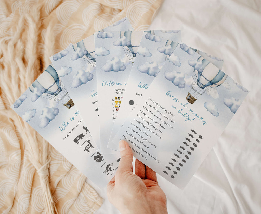 Adventure Awaits Baby Shower Games Bundle
