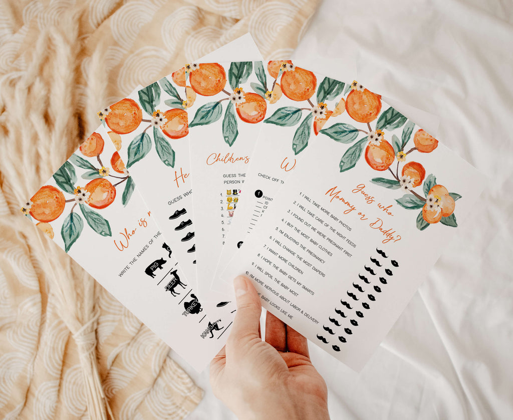 Little Cutie Baby Shower Games Bundle