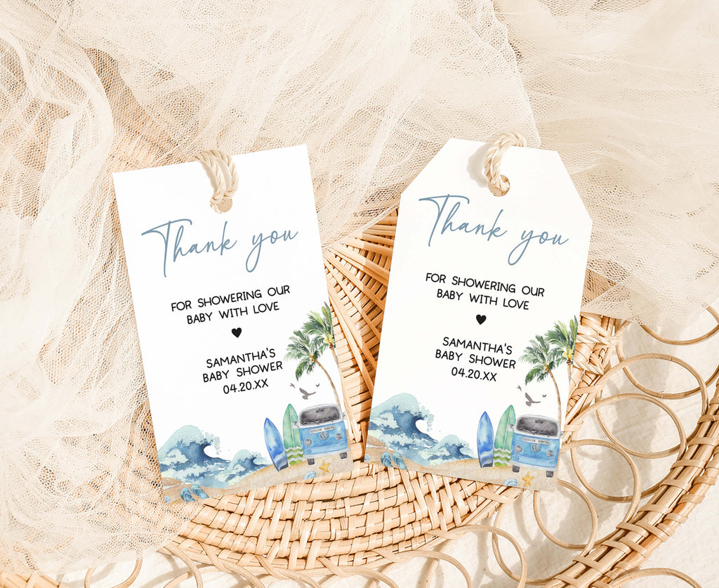 Baby on Board Baby Shower Favor Tag