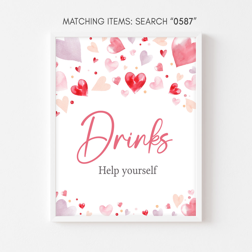 A Little Sweetheart Baby Shower Drinks Sign