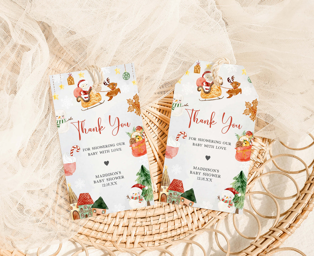 Baby It's Cold Outside Christmas Baby Shower Favor Tag