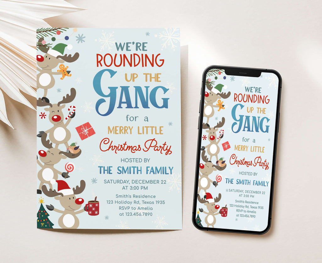 Printable Christmas invites for holiday celebrations