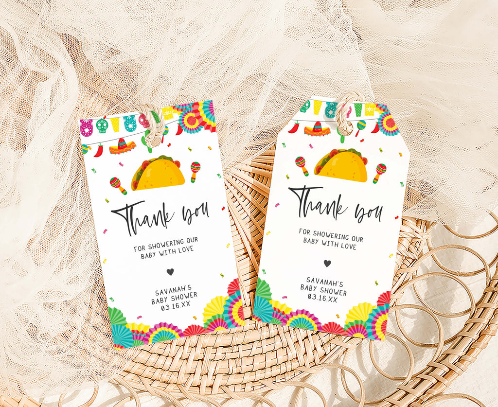 Taco Bout A Baby Baby Shower Favor Tag