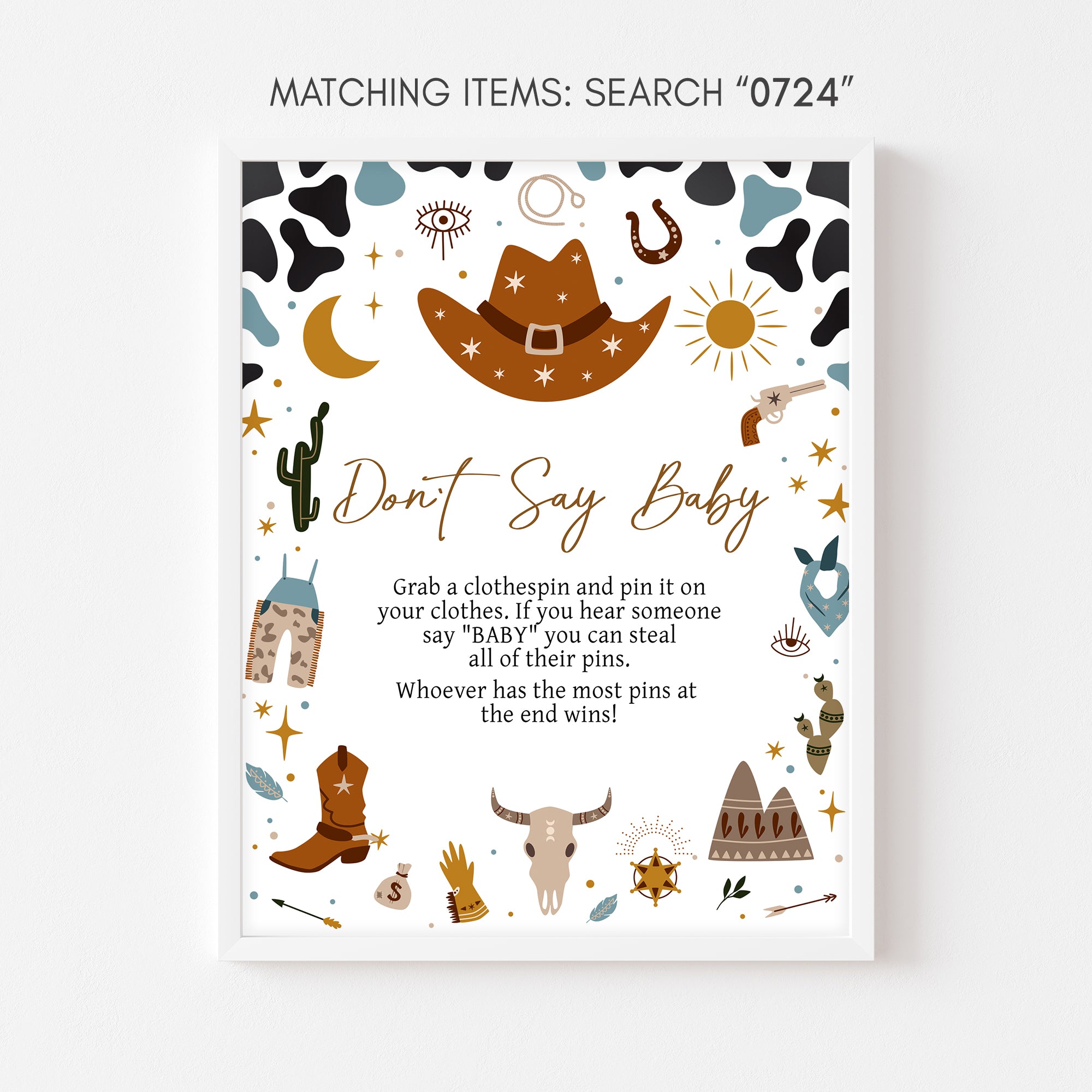rodeo-don-t-say-baby-sign-baby-shower-printable-cuddle-palette for Free Printable Rodeo Back Number Template Rodeo Don't Say Baby Sign Baby Shower Printable – Cuddle Palette for Free Printable Rodeo Back Number Template