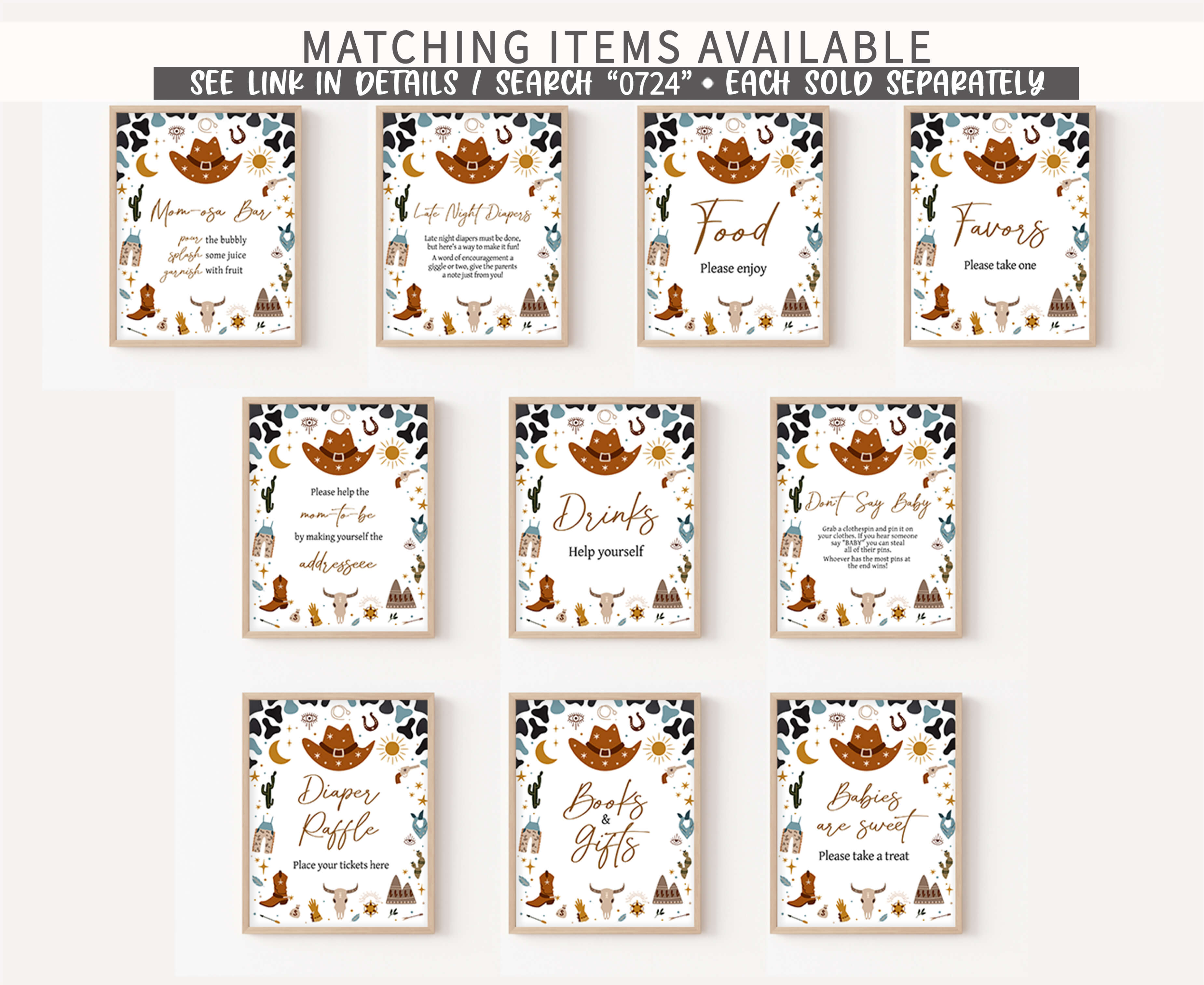 Printable Invitation for Blue Rodeo Baby Shower Theme – Cuddle Palette