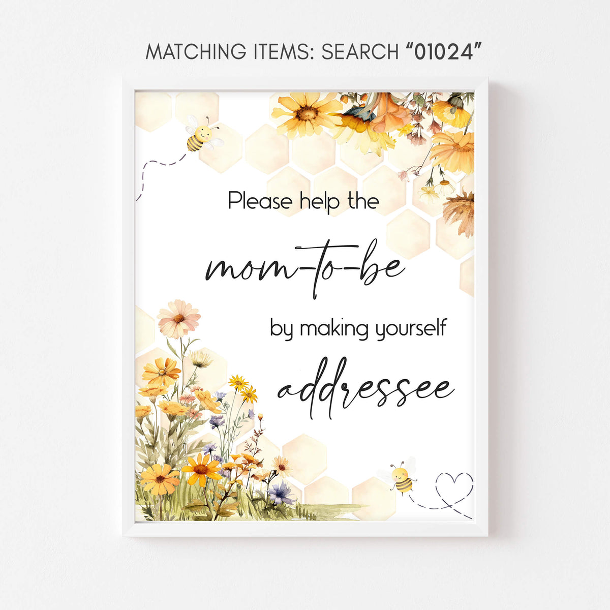 Little Honey is on the Way Baby Shower Envelope Station Sign – Cuddle ...