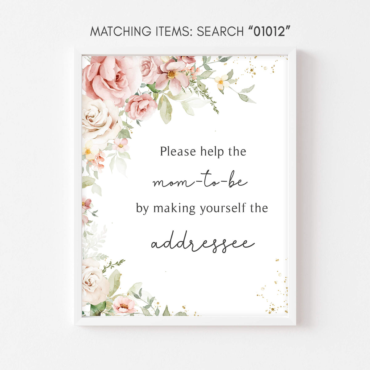 Sweet Baby Girl Baby Shower Envelope Station Sign – Cuddle Palette