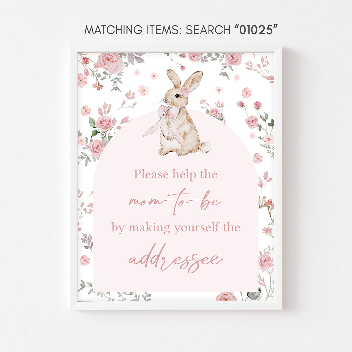 Some Bunny is on the Way Baby Shower Envelope Station Sign – Cuddle Palette
