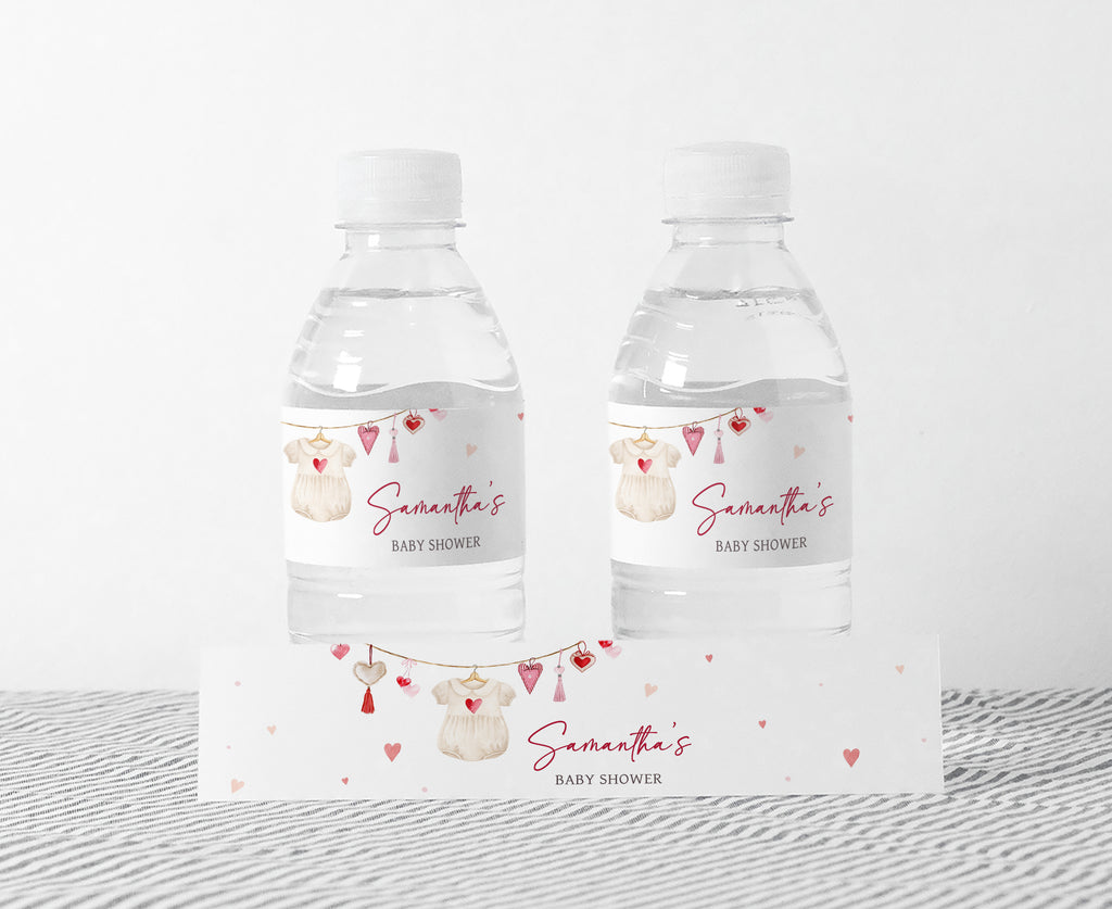 Little Sweetheart Baby Shower Bottle Label