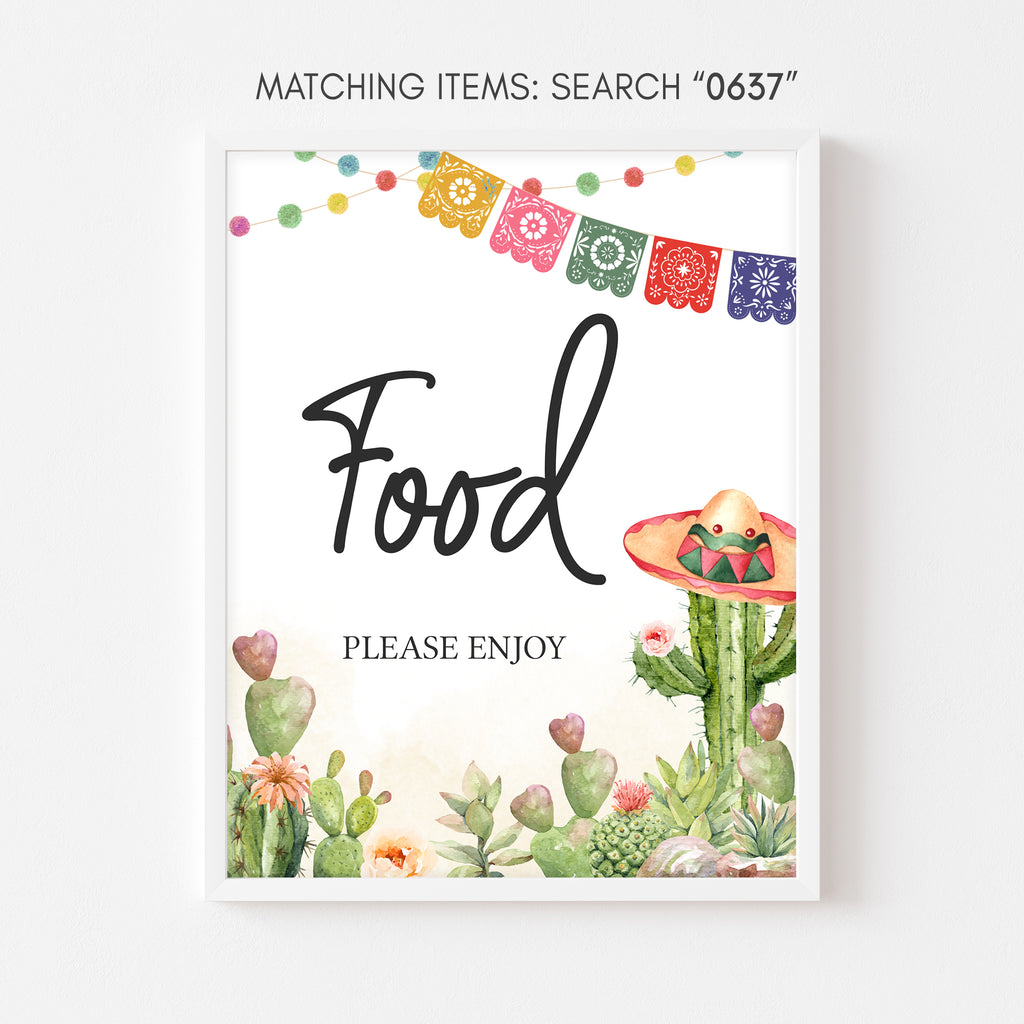 Let's Taco Bout Baby Shower Food Sign