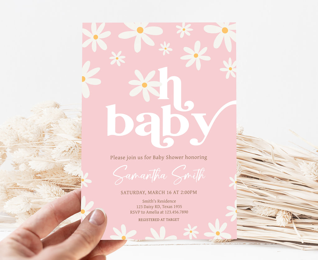 Daisy Baby Shower Invitation