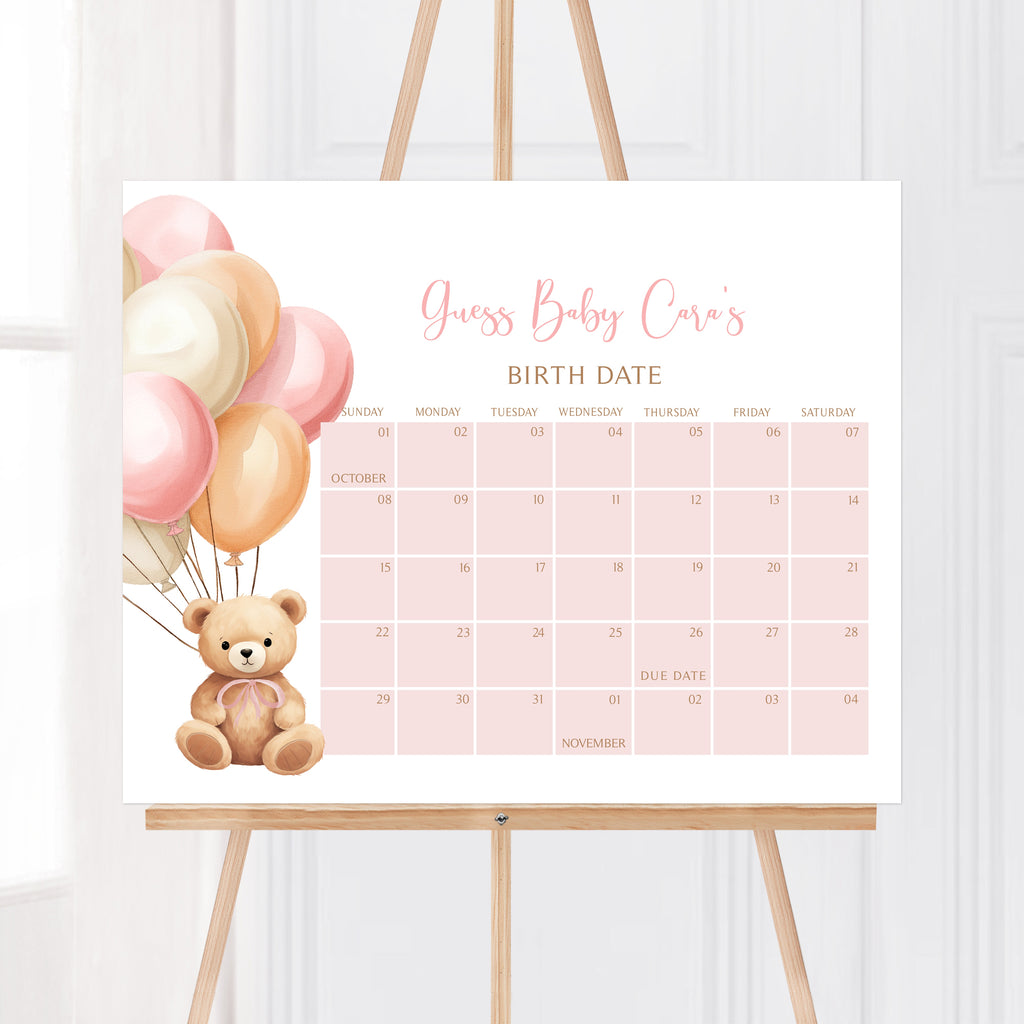 Baby Shower Due Date Calendar – Cuddle Palette baby-shower-due-date-calendar-cuddle-palette