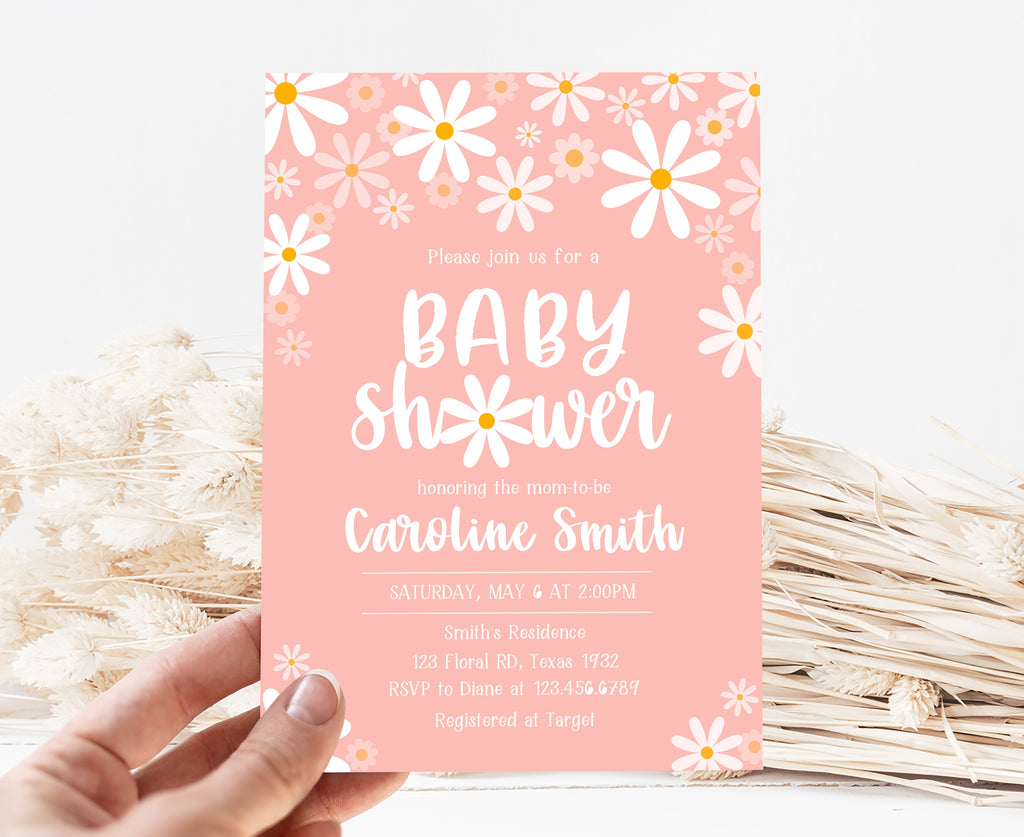 Daisy Baby Shower Invitation