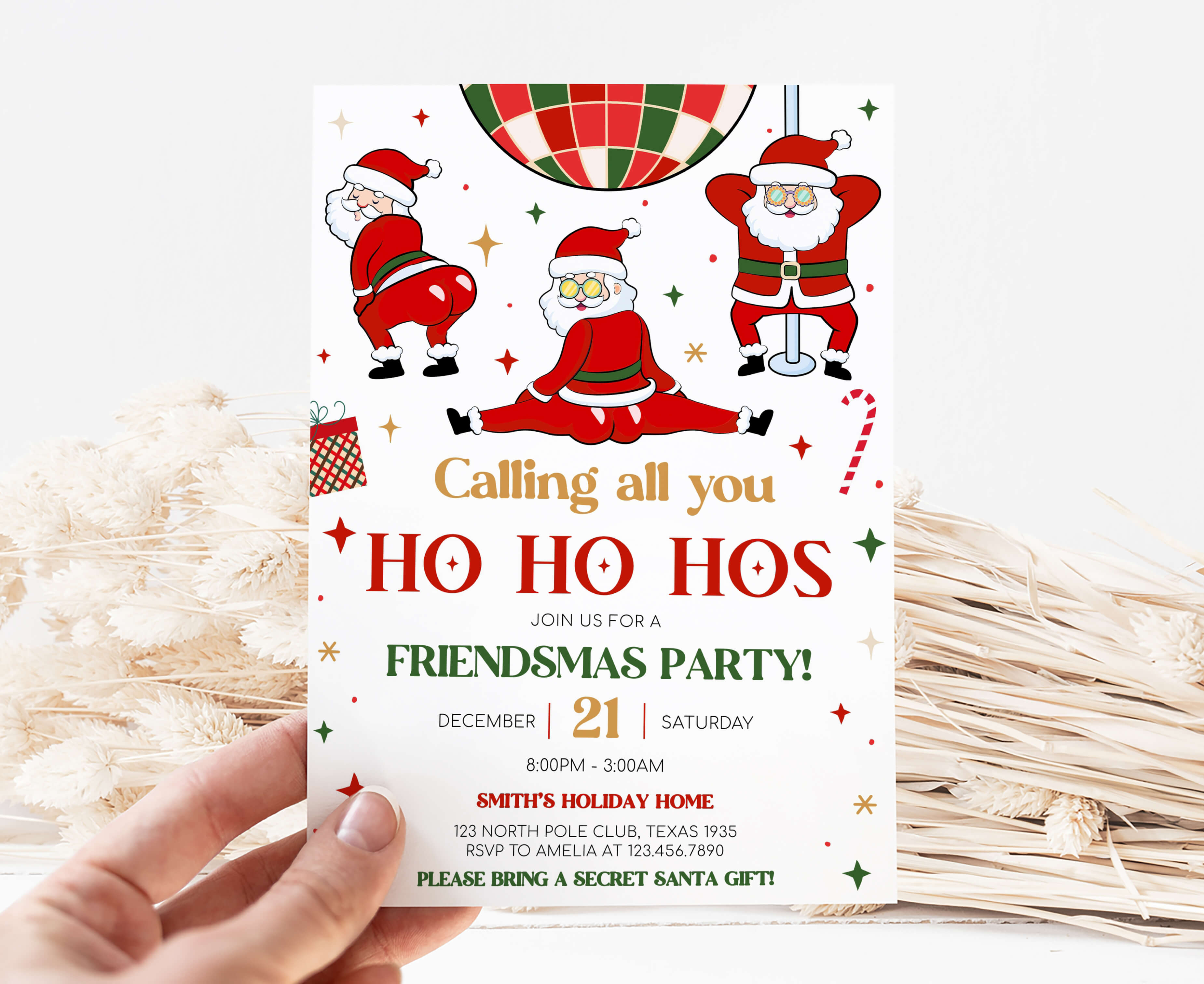 Free Funny Christmas Invitation Templates Word Free Funny Christmas Invitation Templates Word