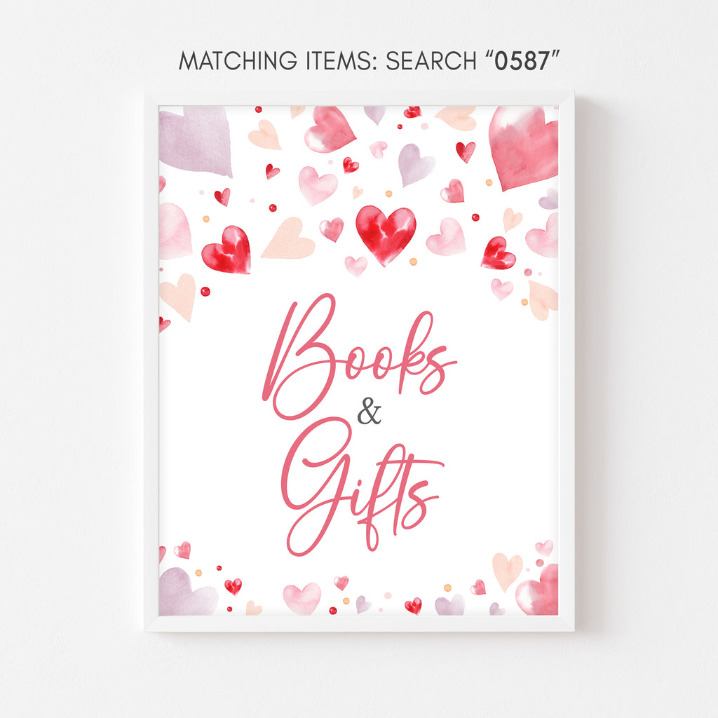 A Little Sweetheart Baby Shower Books and Gifts Sign