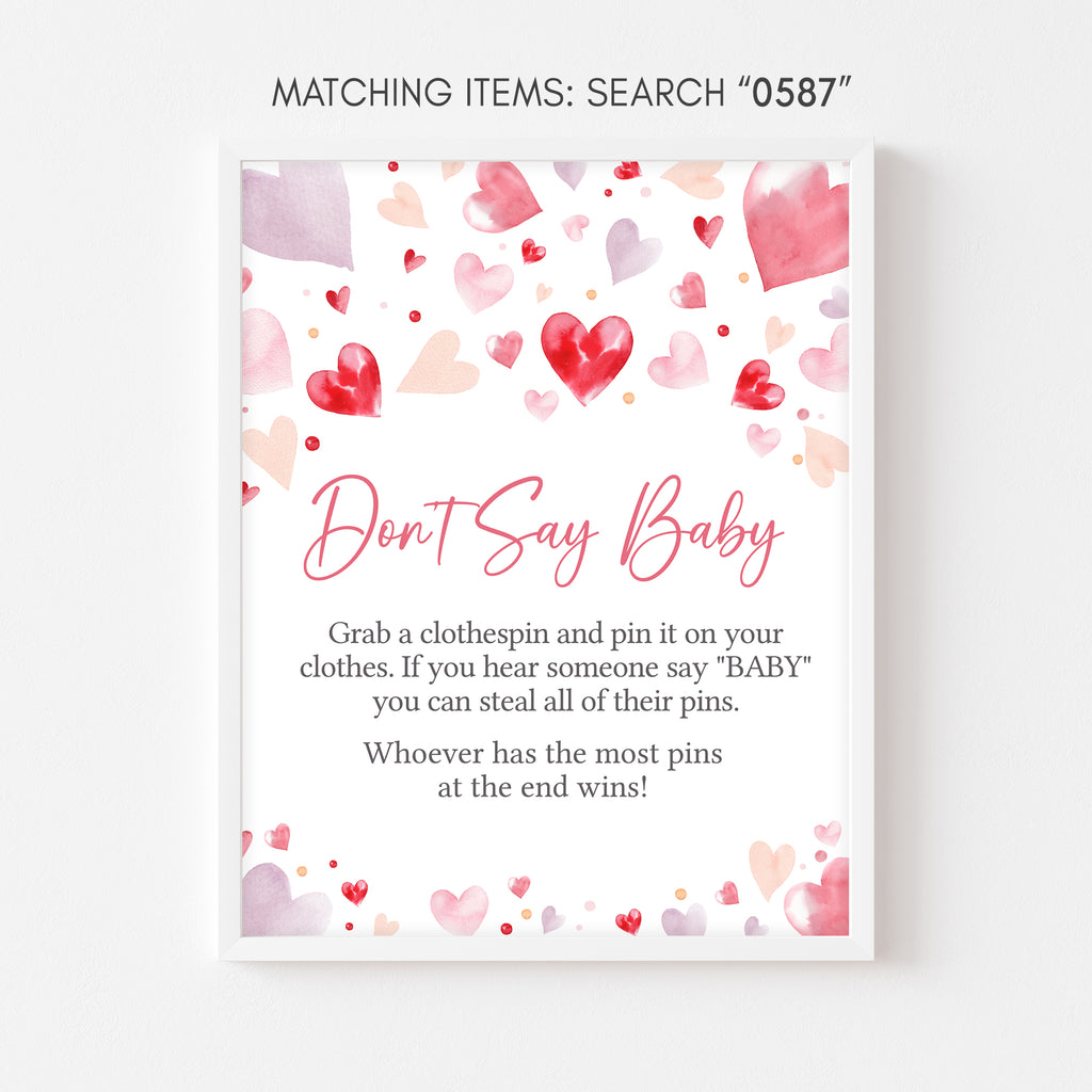 A Little Sweetheart Baby Shower Don't Say Baby Sign