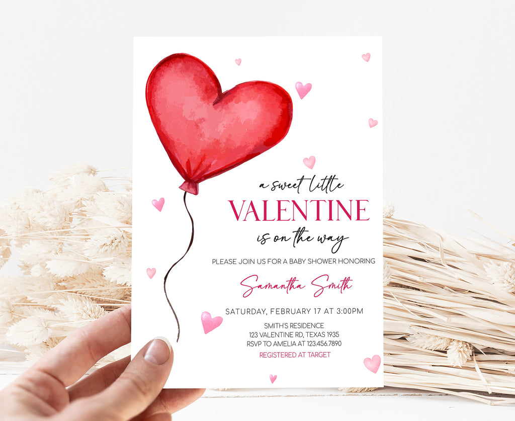 Valentine Baby Shower Invitation