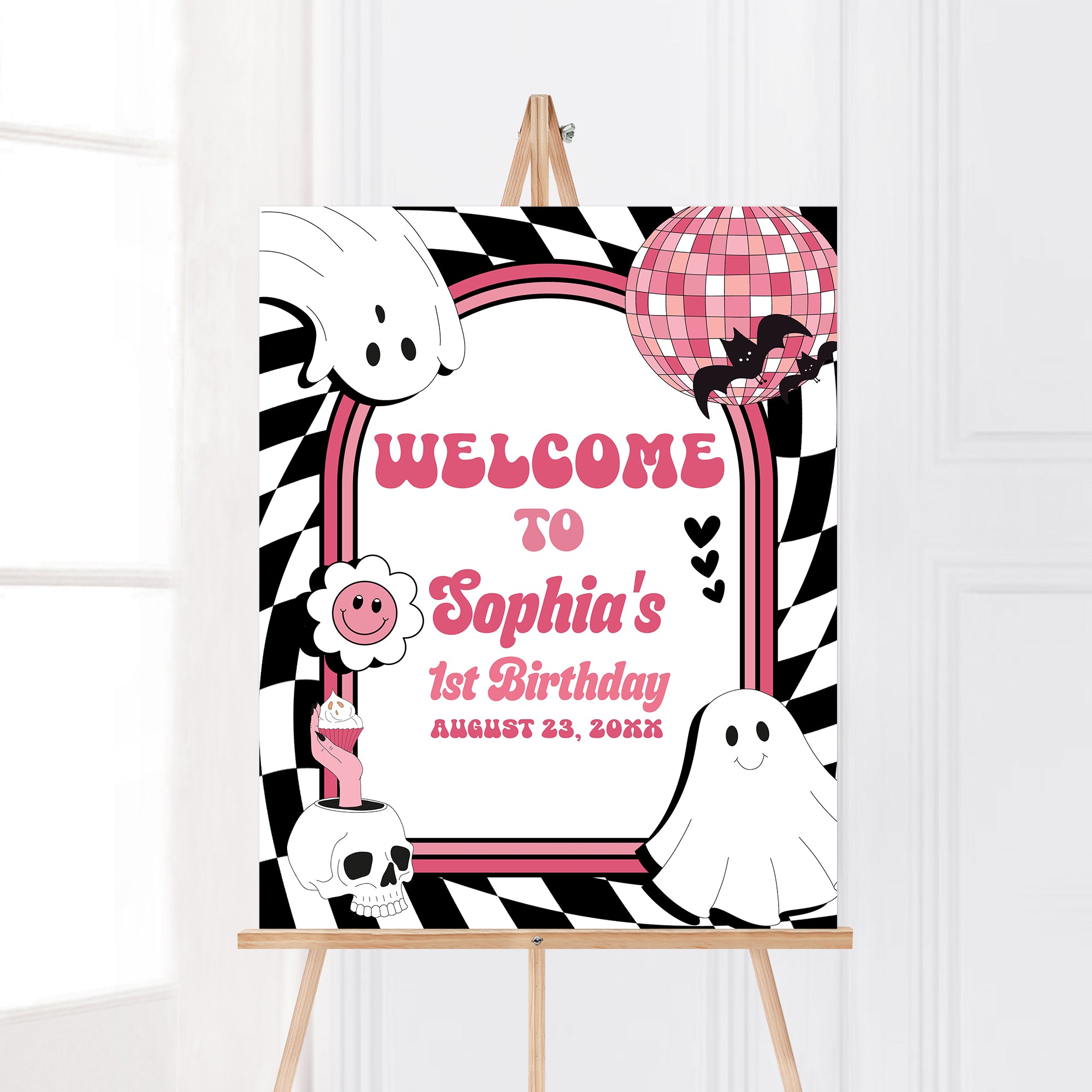 Editable In My Spooky Era Birthday Party Welcome Sign – Cuddle Palette